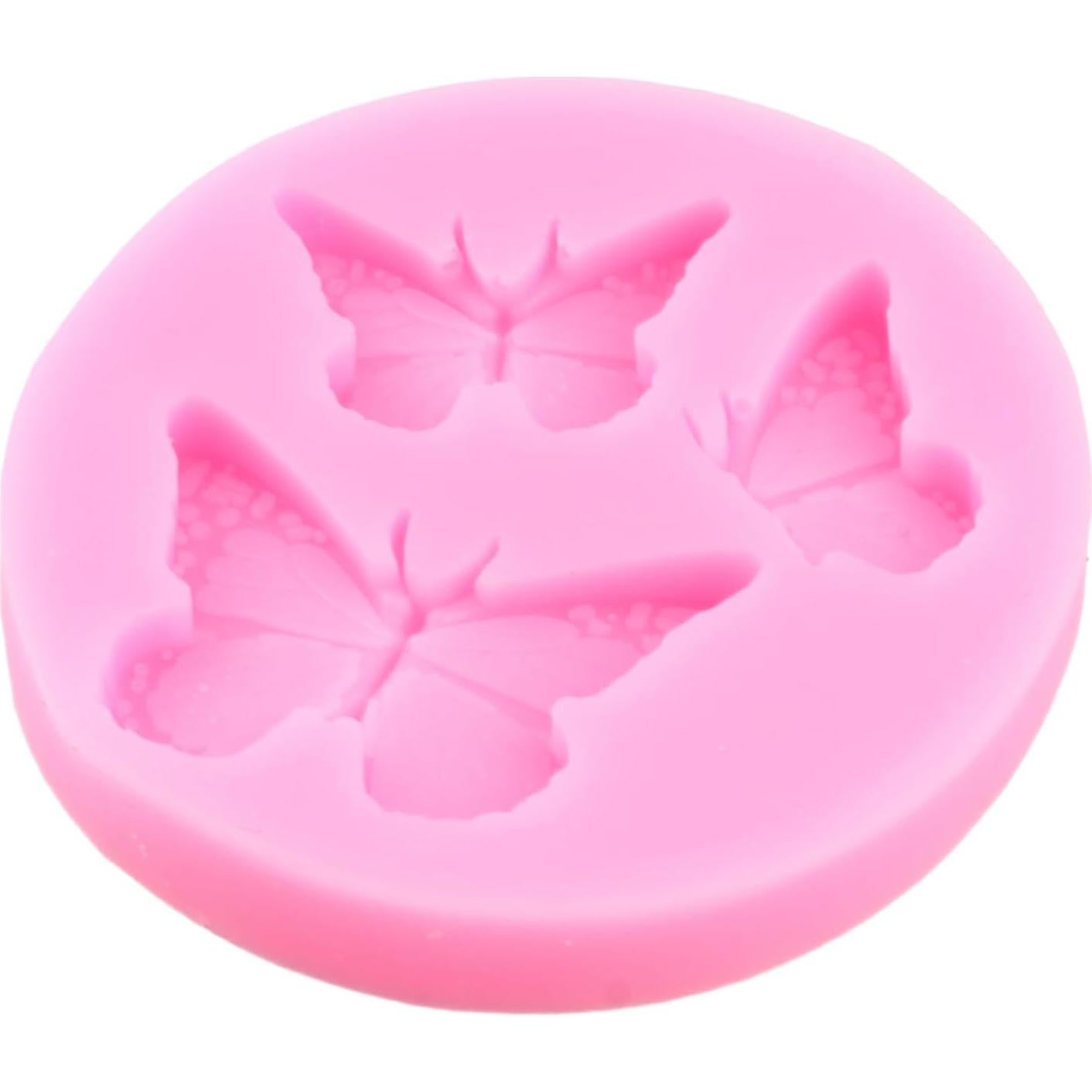 Butterfly Silicone Molds Mini Butterfly Fondant Cake Baking Mold For Cake Decorating Cupcake Topper Candy Chocolate Gum Paste Polymer Clay