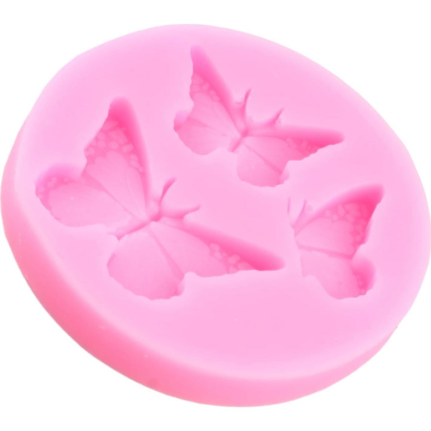 Butterfly Silicone Molds Mini Butterfly Fondant Cake Baking Mold For Cake Decorating Cupcake Topper Candy Chocolate Gum Paste Polymer Clay