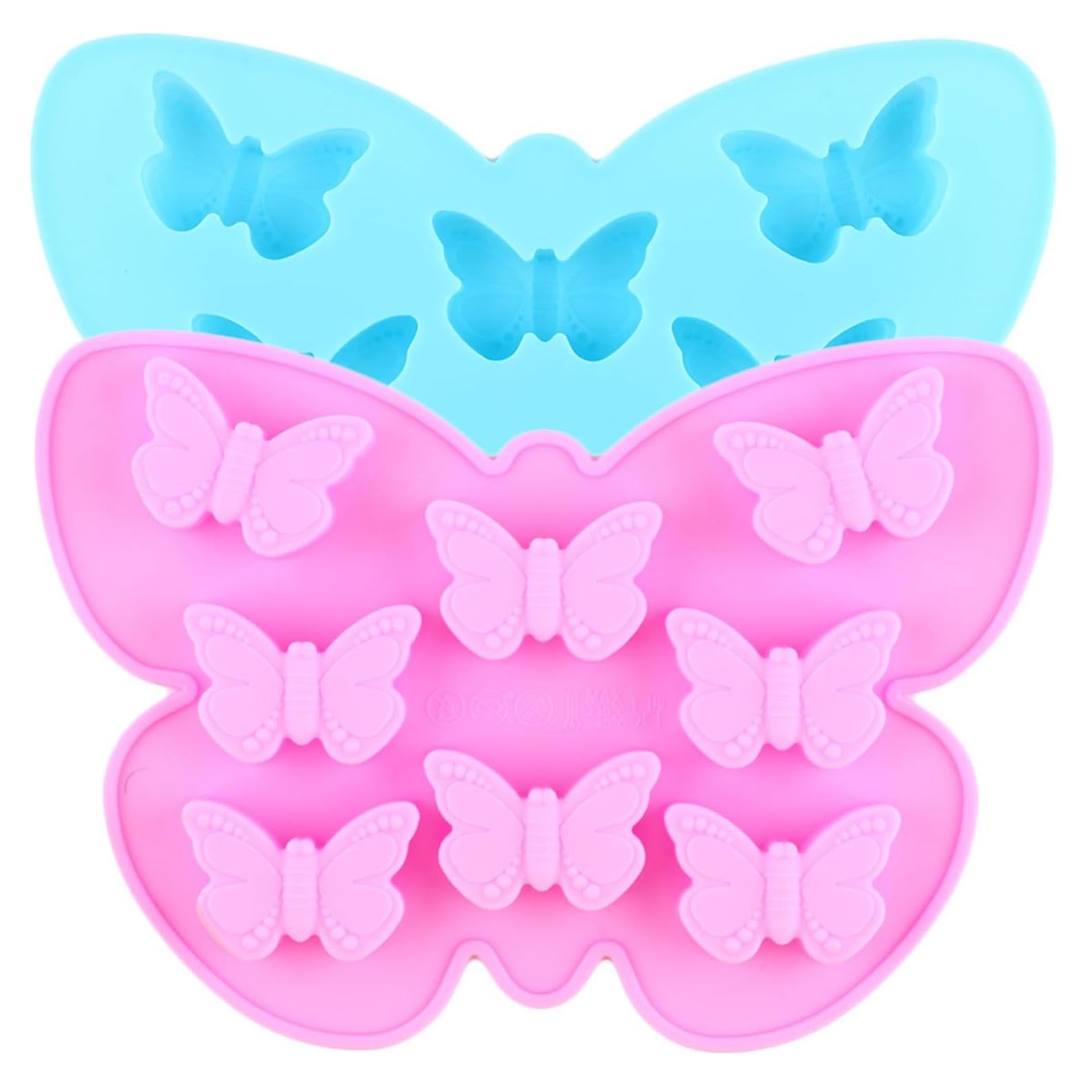 Moldes de Chocolate de Silicona Mariposa YIMINGMOLD 2 Piezas
