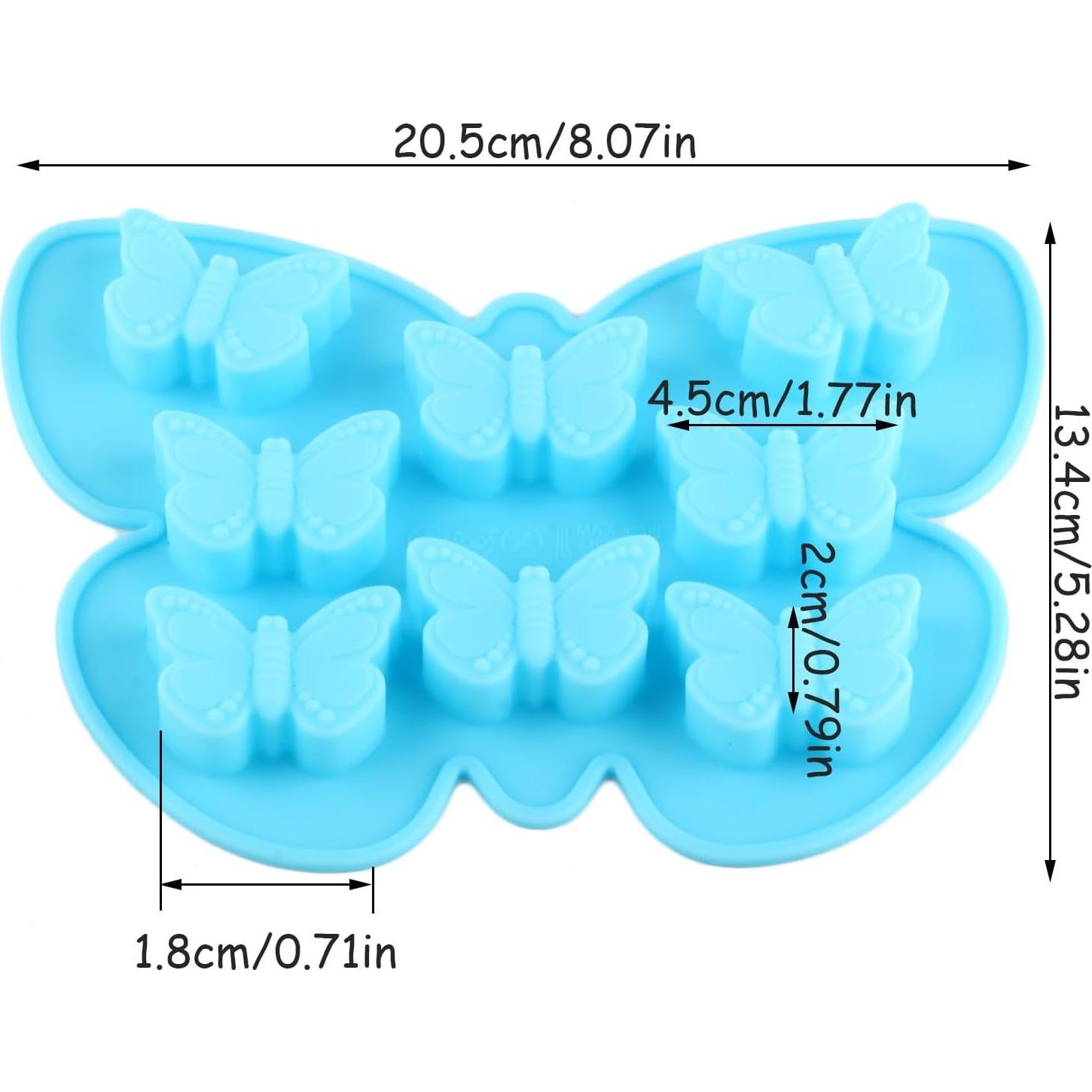 Moldes de Chocolate de Silicona Mariposa YIMINGMOLD 2 Piezas