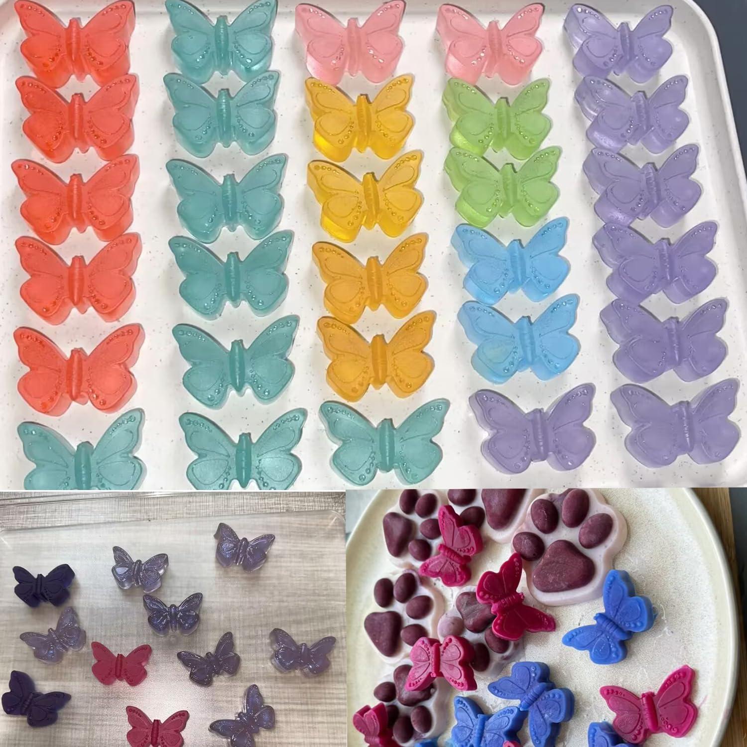 Moldes de Chocolate de Silicona Mariposa YIMINGMOLD 2 Piezas