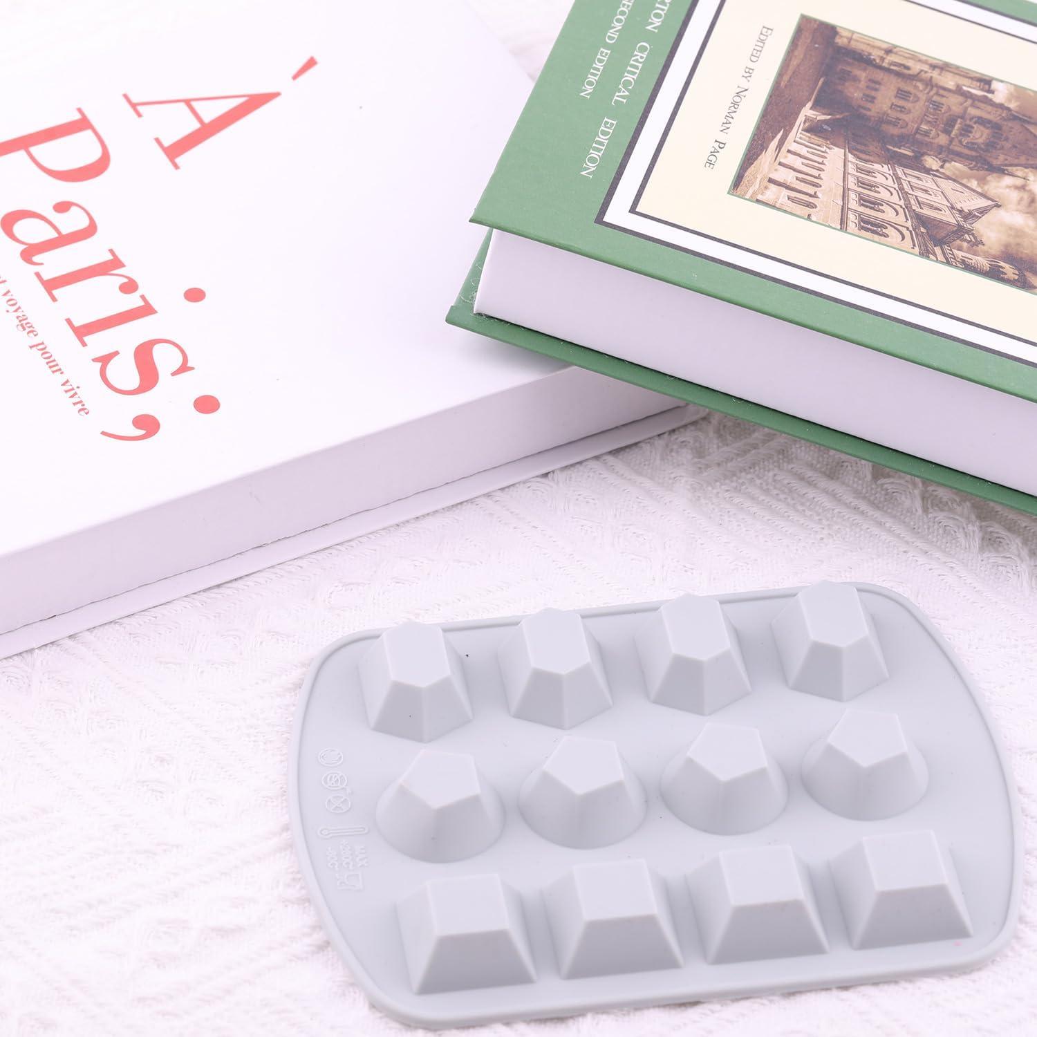 Molde de Silicona para Caramelos de Diamante AIBOYA 12 Cavidades