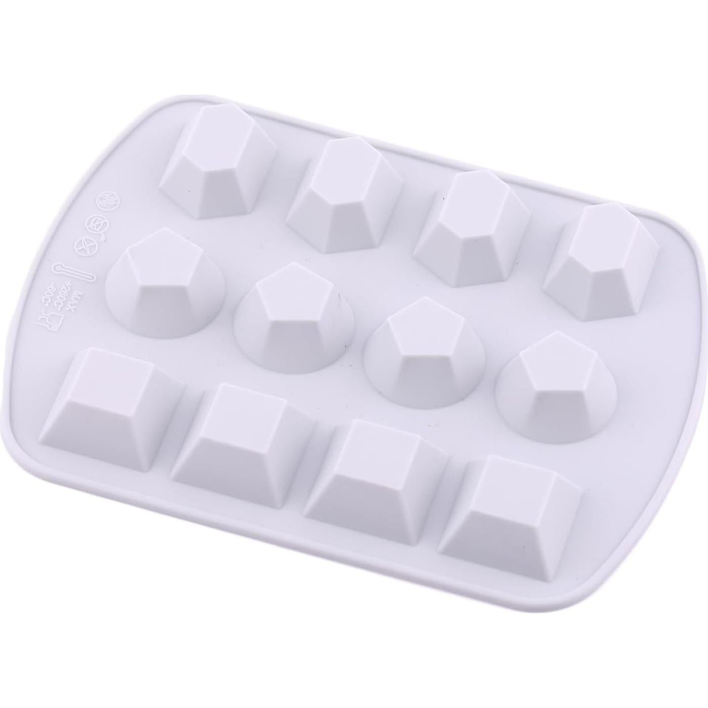 Molde de Silicona para Caramelos de Diamante AIBOYA 12 Cavidades