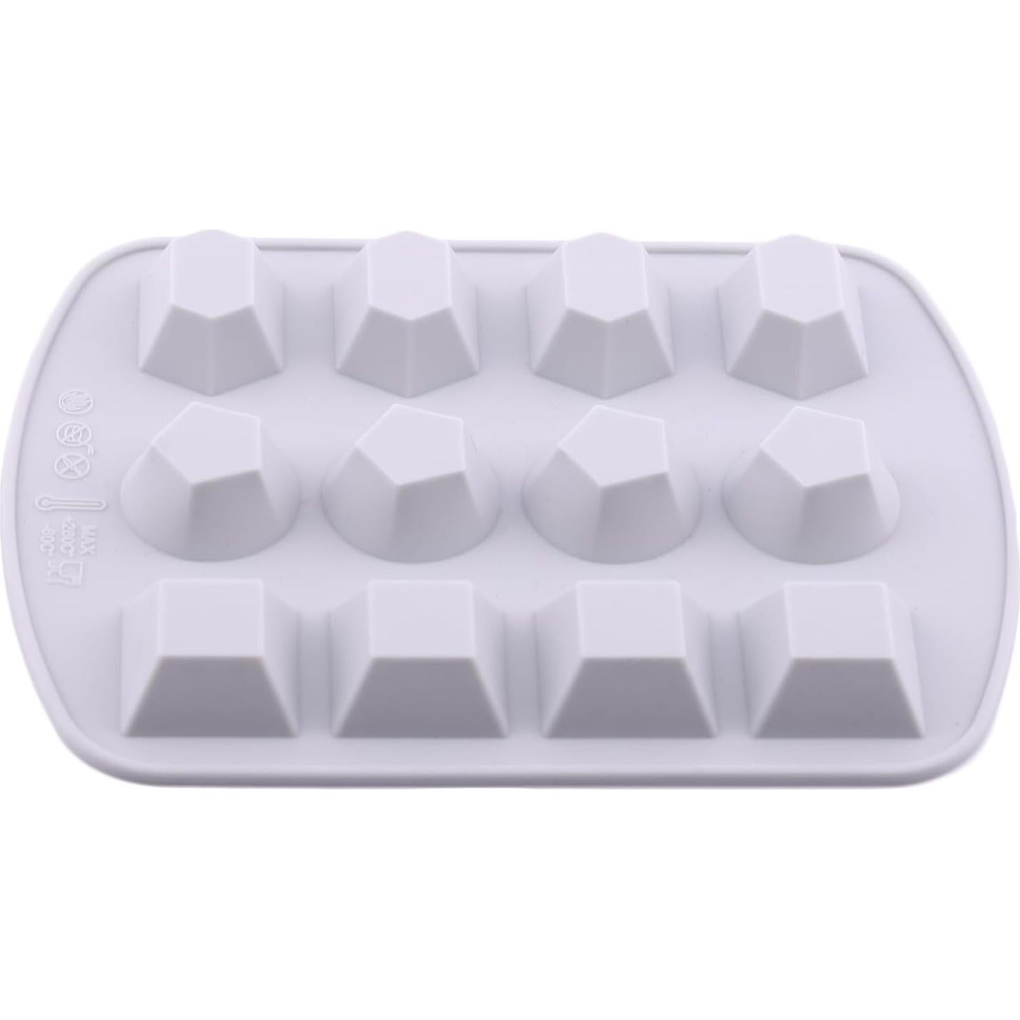 Molde de Silicona para Caramelos de Diamante AIBOYA 12 Cavidades