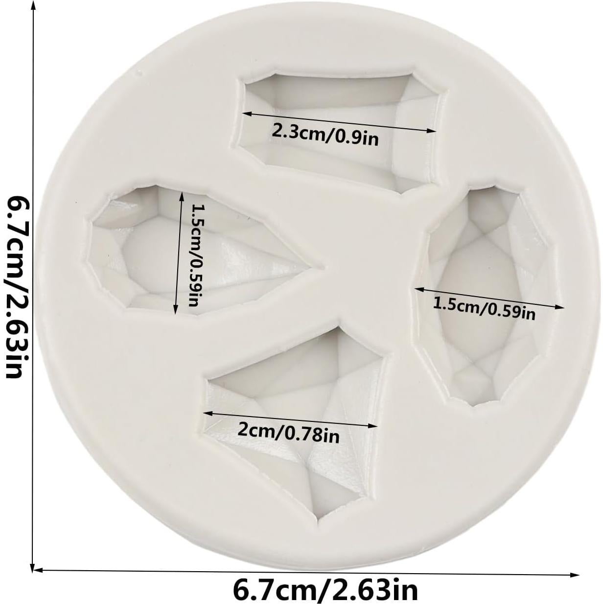 Molde de Silicona para Gemas QDMOLDS 6.68 cm Decoración Pasteles