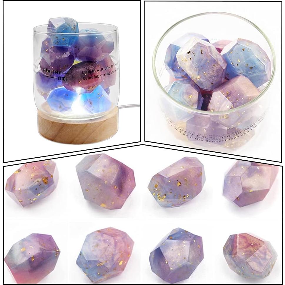 Moldes de Silicona Yeenelwboo para Resina y Gelatina - 2 Pcs