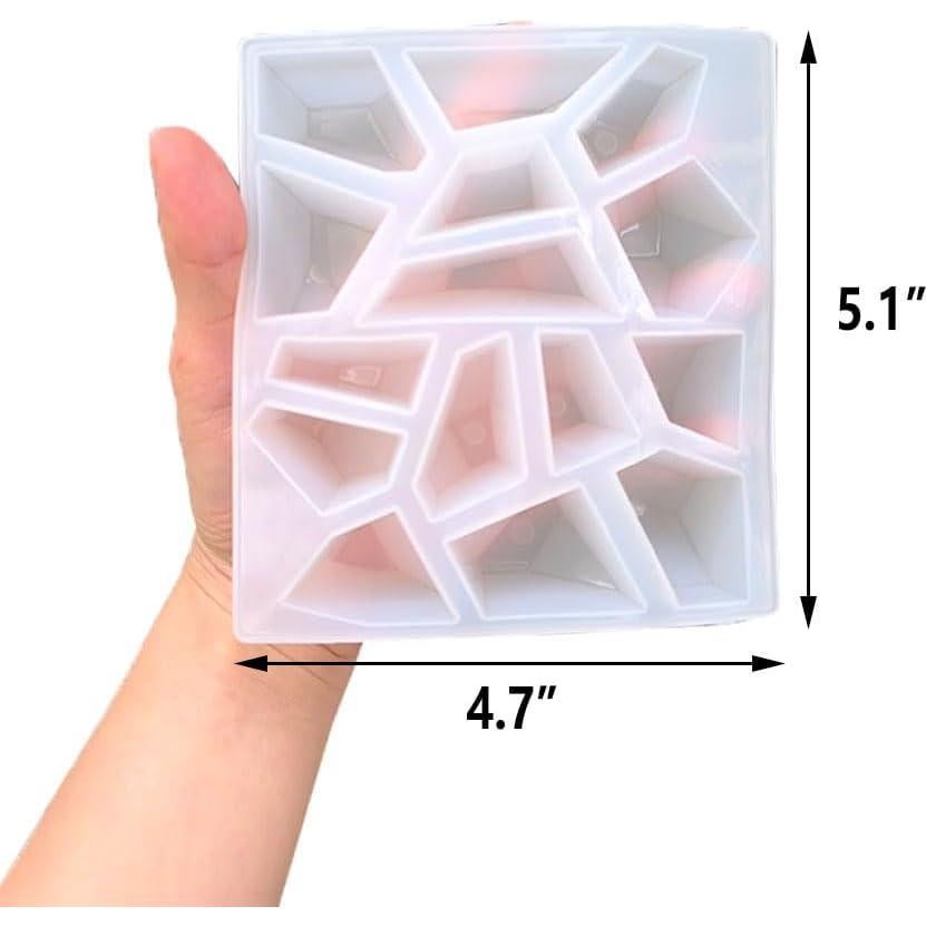 Molde de Resina Silicona BIGEBO Diamante 15 Cavidades 11.9x13 cm