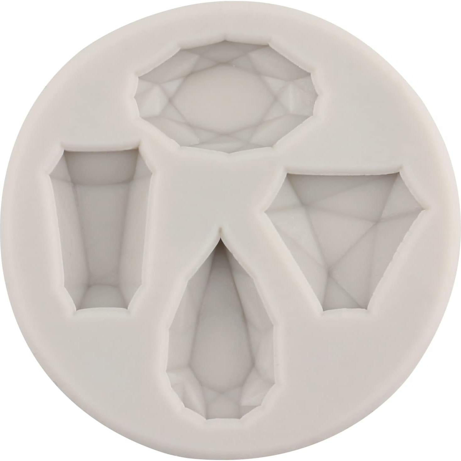 Moldes de Silicona Sijiangmold Set de 4 para Fondant y Chocolate