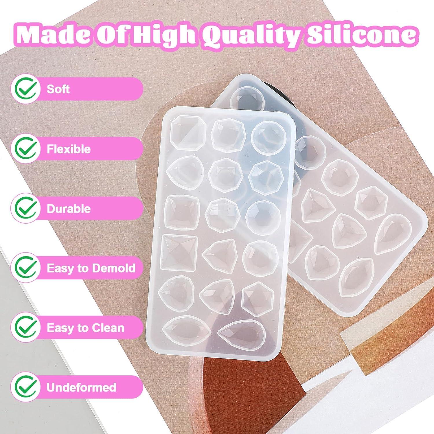 4 Moldes de Silicona para Resina Epóxica QfwdfcTrenz 11x6cm