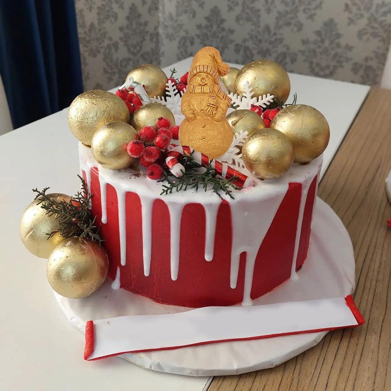 Moldes de Silicona de Navidad 2 Pcs - Santa y Copo de Nieve