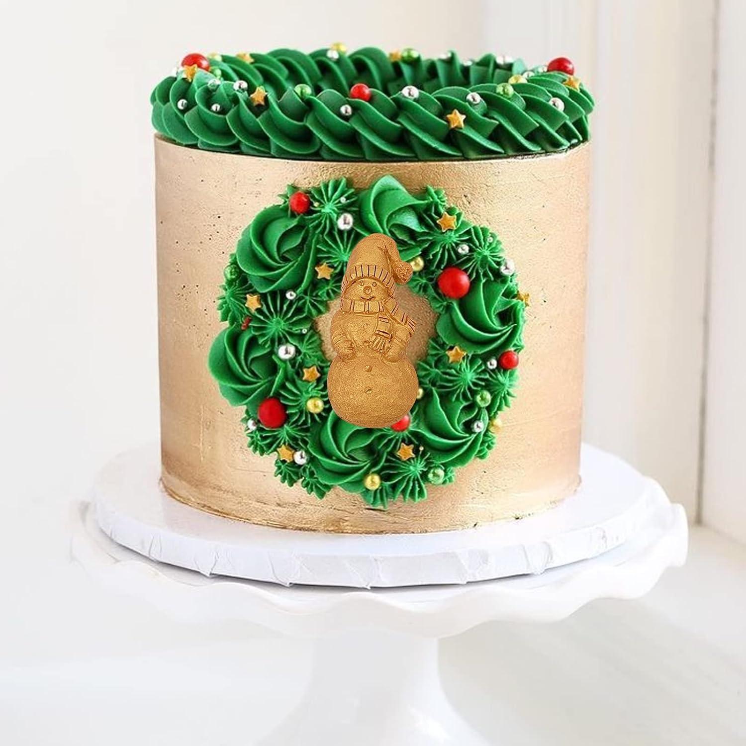 Moldes de Silicona de Navidad 2 Pcs - Santa y Copo de Nieve