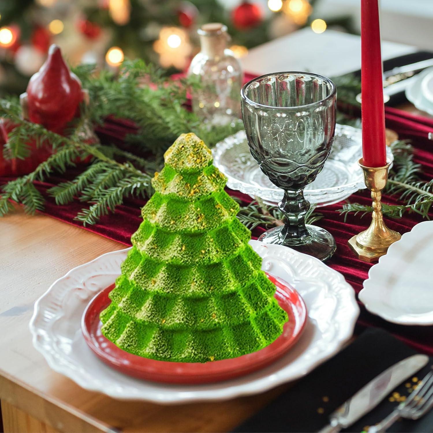 Molde de Silicona 3D para Árbol de Navidad Ceoyiler 8 Cavidades