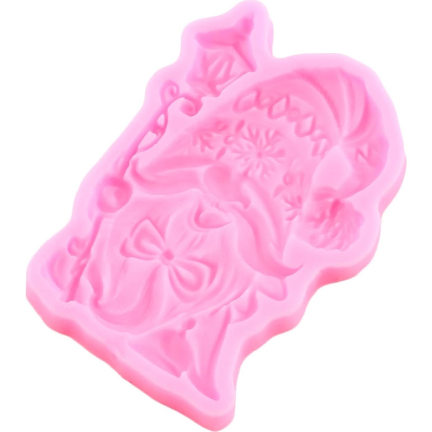 Christmas Silicone Mold Santa Claus Fondant Molds for Cake Decoration Cupcake Topper Sugar Craft Chocolate Candy Gum Paste Polymer