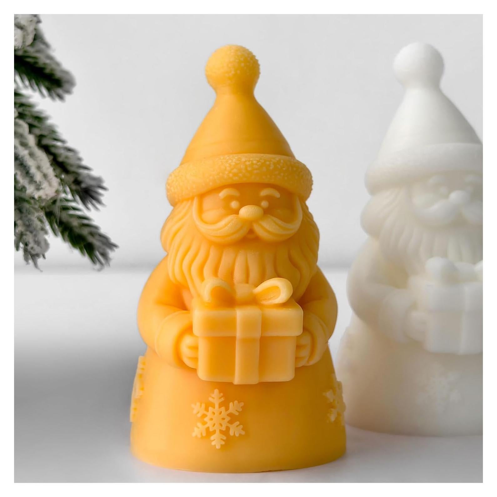 Moldes de Velas de Santa 3D SEIHDHIK Silicona 9.4x5.5cm