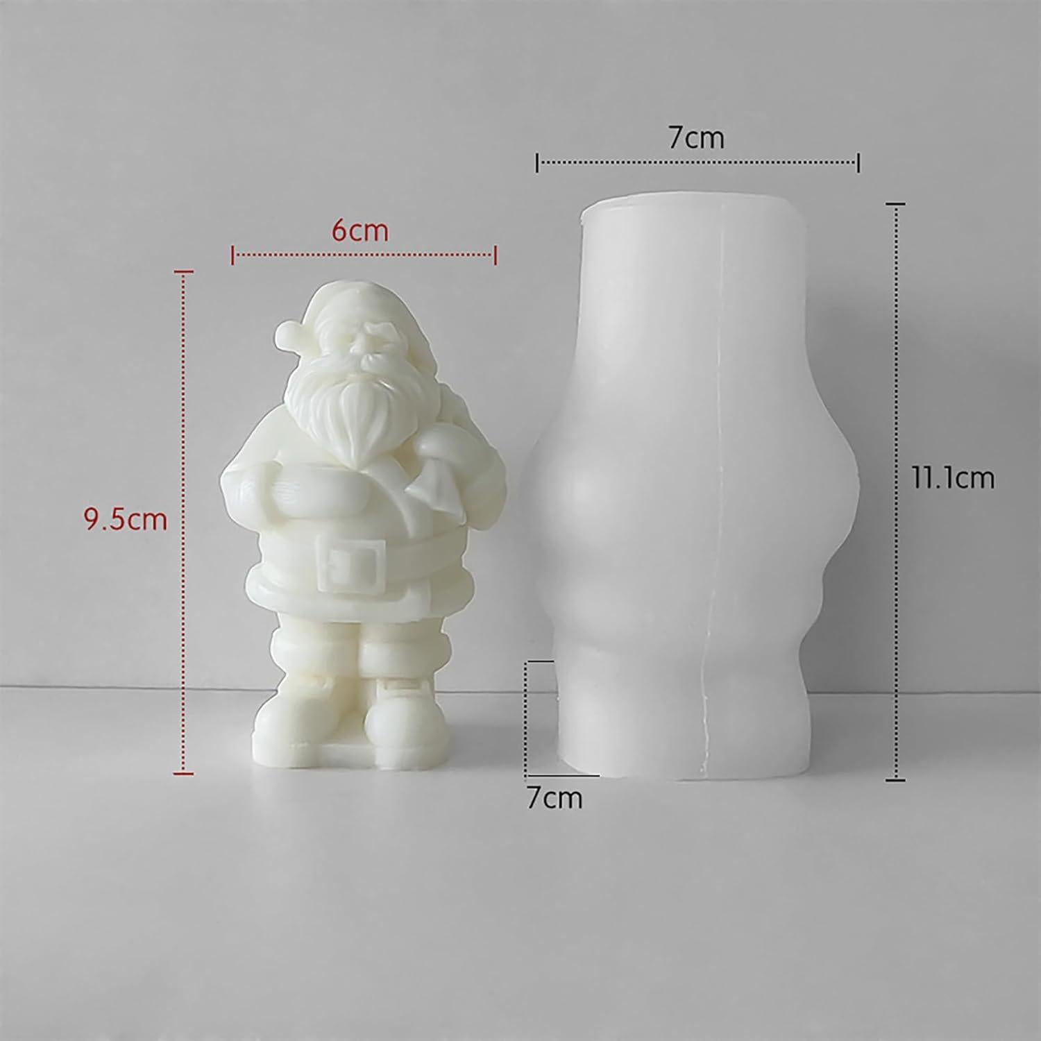 Molde de Silicona para Joyería Santa Claus 3D - EVERELAM
