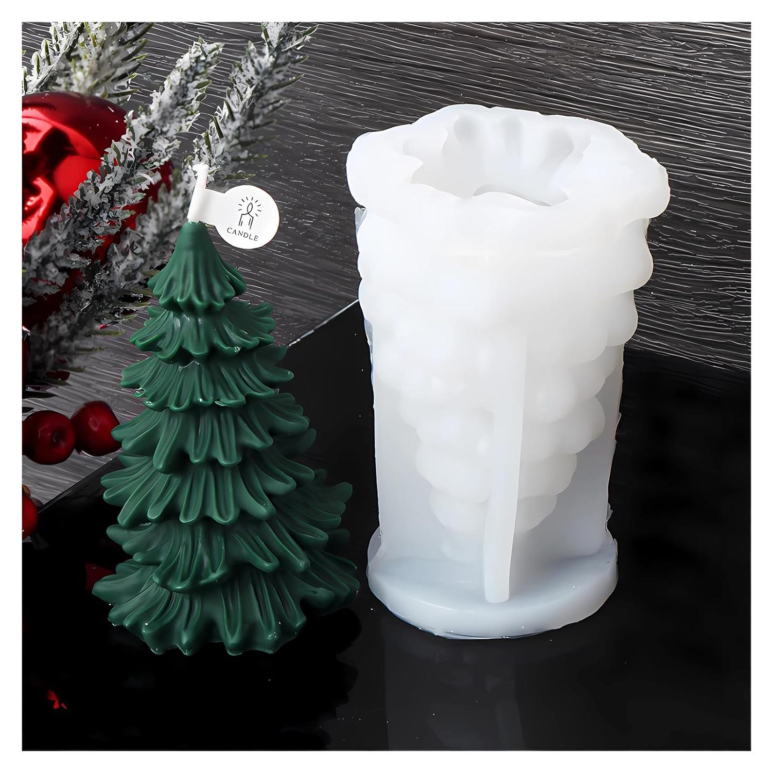 Molde de Vela de Navidad FMOYSIEN Silicona 3D 10.2x7cm