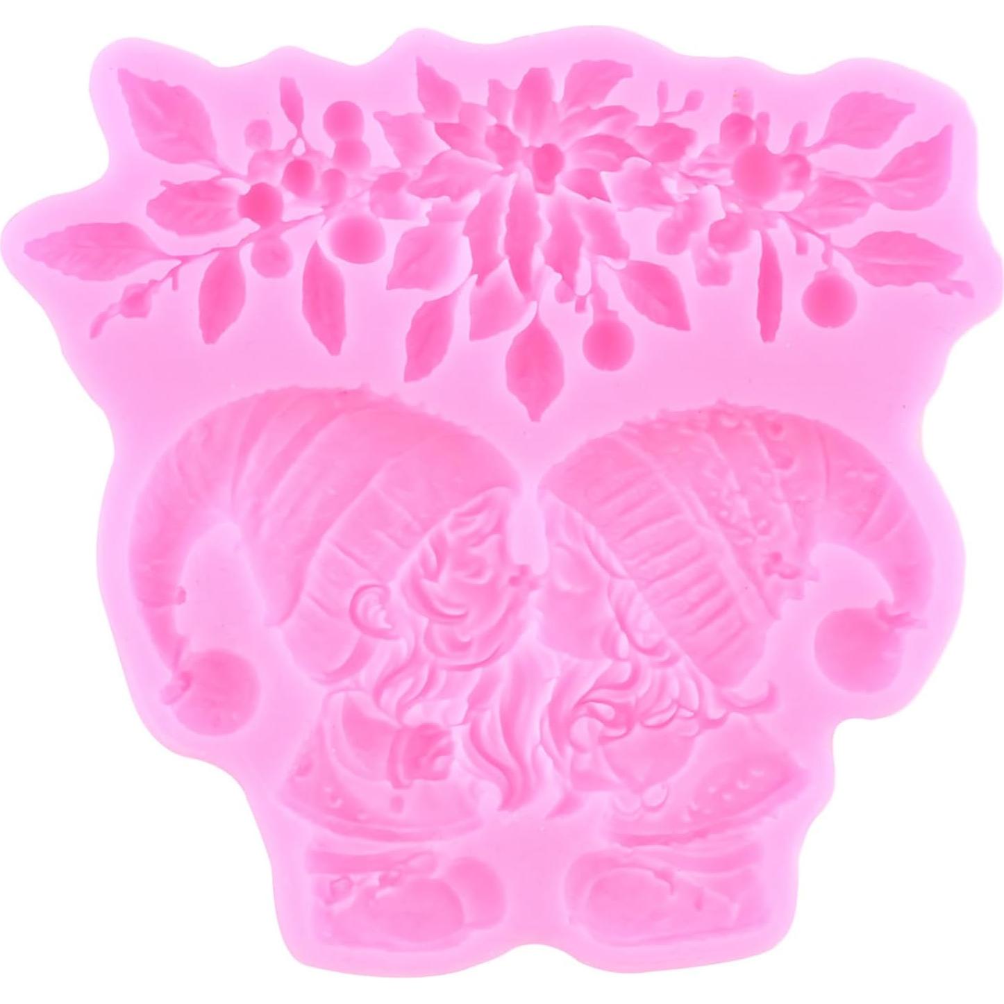 Molde de Silicona de Navidad Mujiang - 4 Piezas Fondant