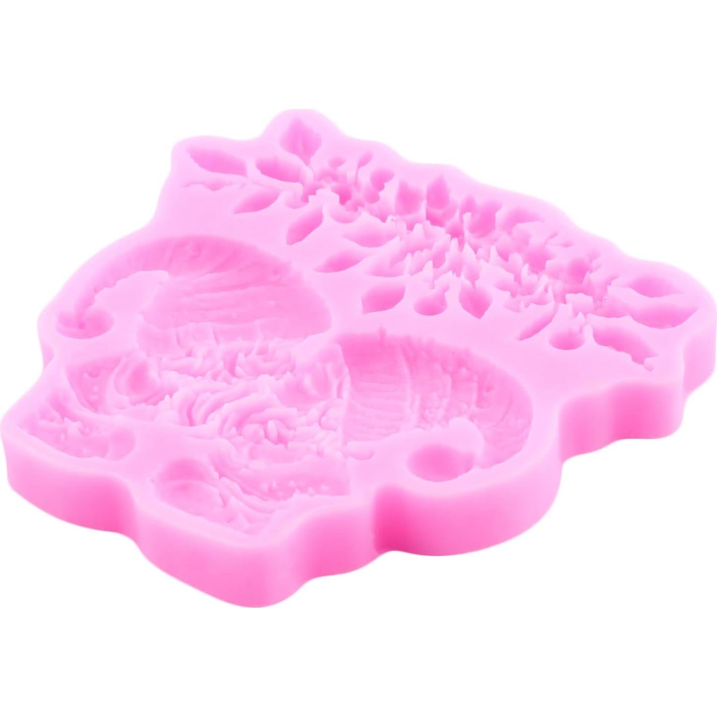 Molde de Silicona de Navidad Mujiang - 4 Piezas Fondant