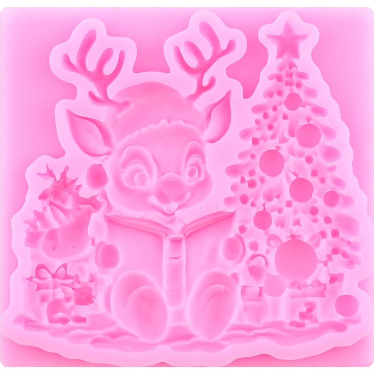 Molde de Silicona de Navidad Mujiang - 4 Piezas Fondant