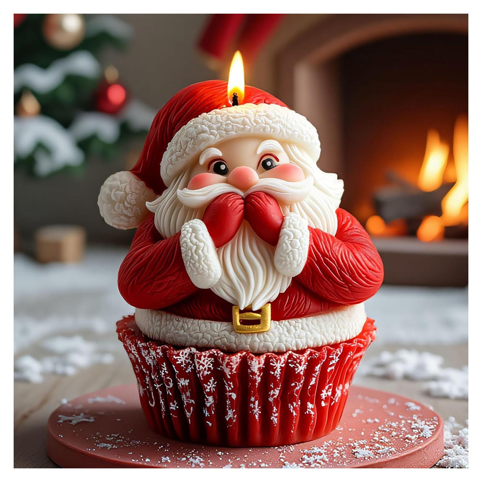 Molde de Silicona Cilindro Santa Claus EVERELAM 5.08 cm