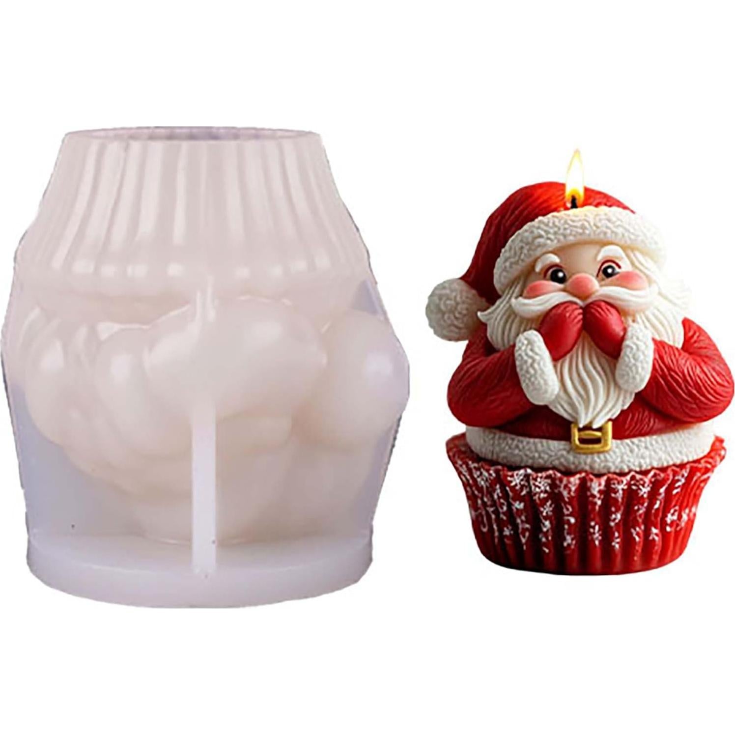 Molde de Silicona Cilindro Santa Claus EVERELAM 5.08 cm