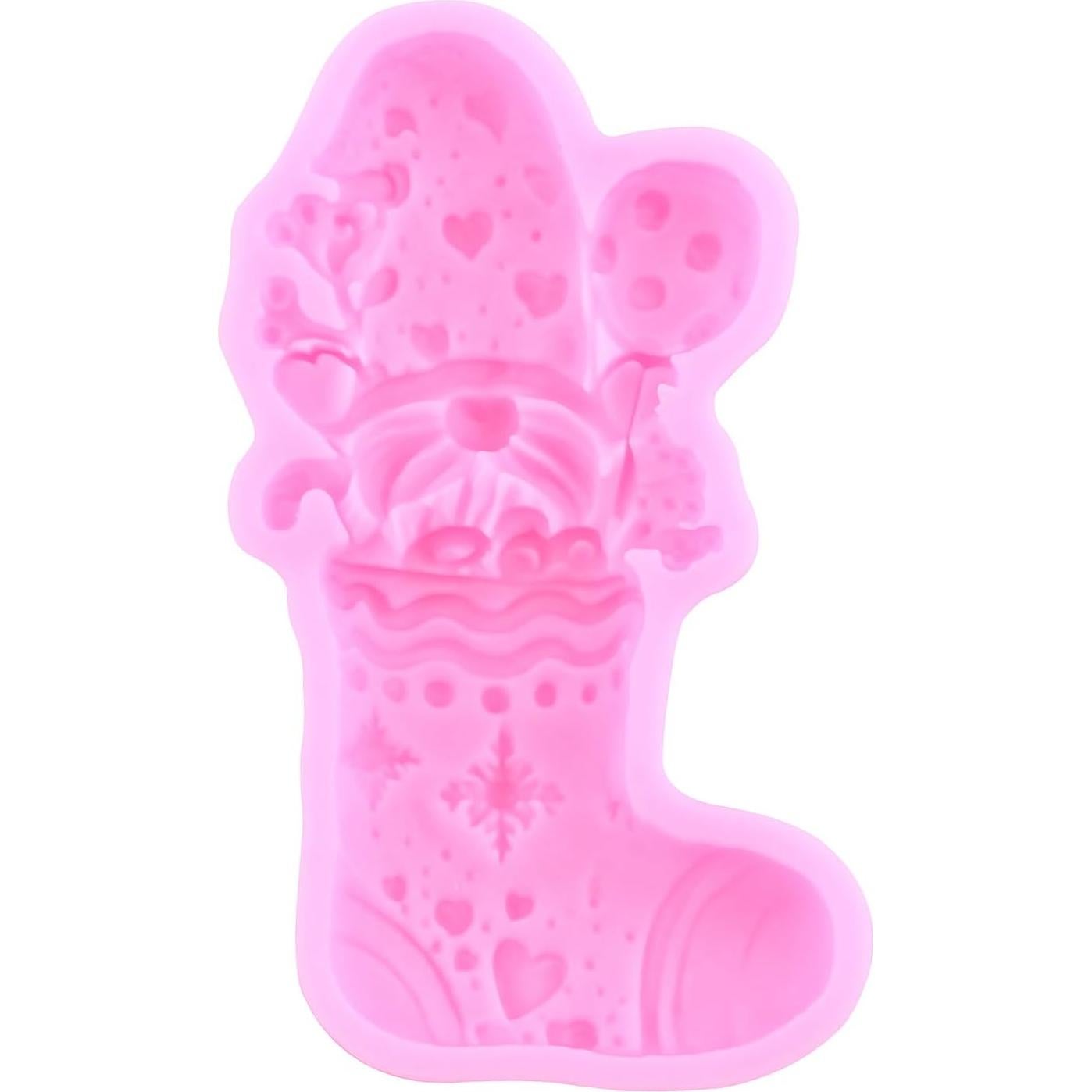 Molde de Silicona para Fondant Navidad YIHUOMOLDS 8x7cm