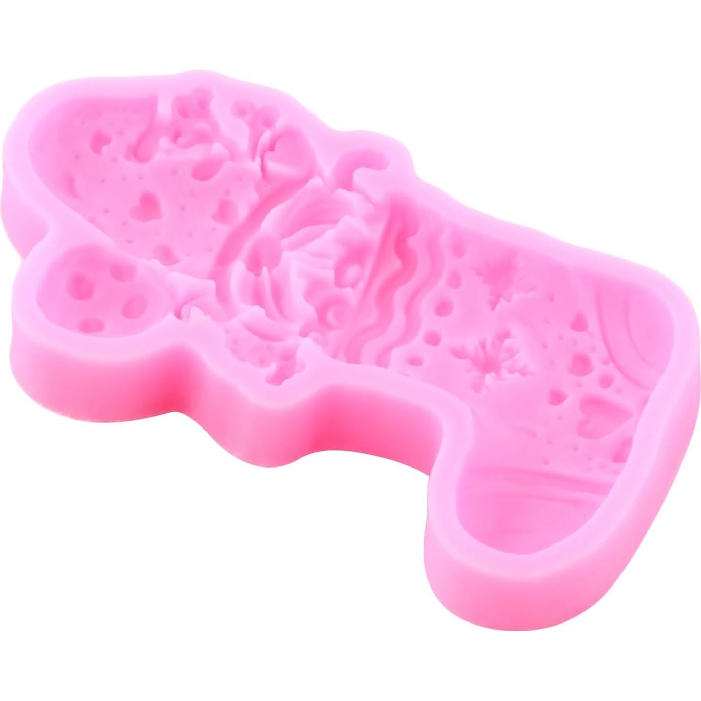 Molde de Silicona para Fondant Navidad YIHUOMOLDS 8x7cm