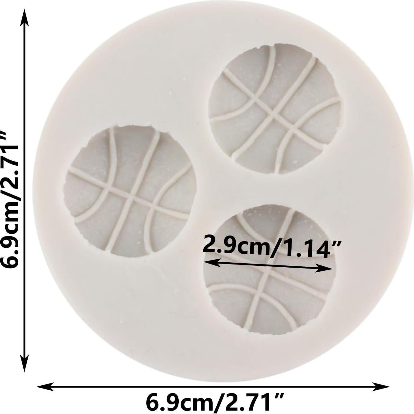 Molde de Silicona para Fondant Baloncesto MINFEIDMS 8x7 cm