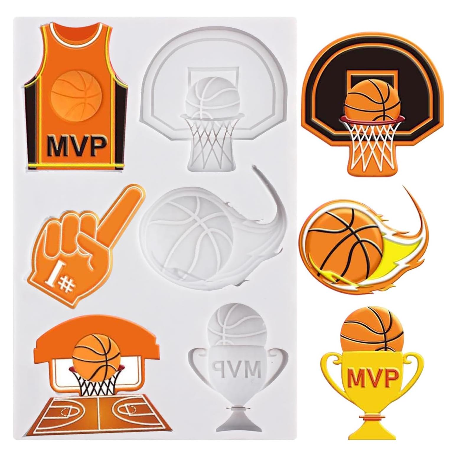 Molde de Silicona para Fondant Baloncesto QDMOLDS 8x8 cm