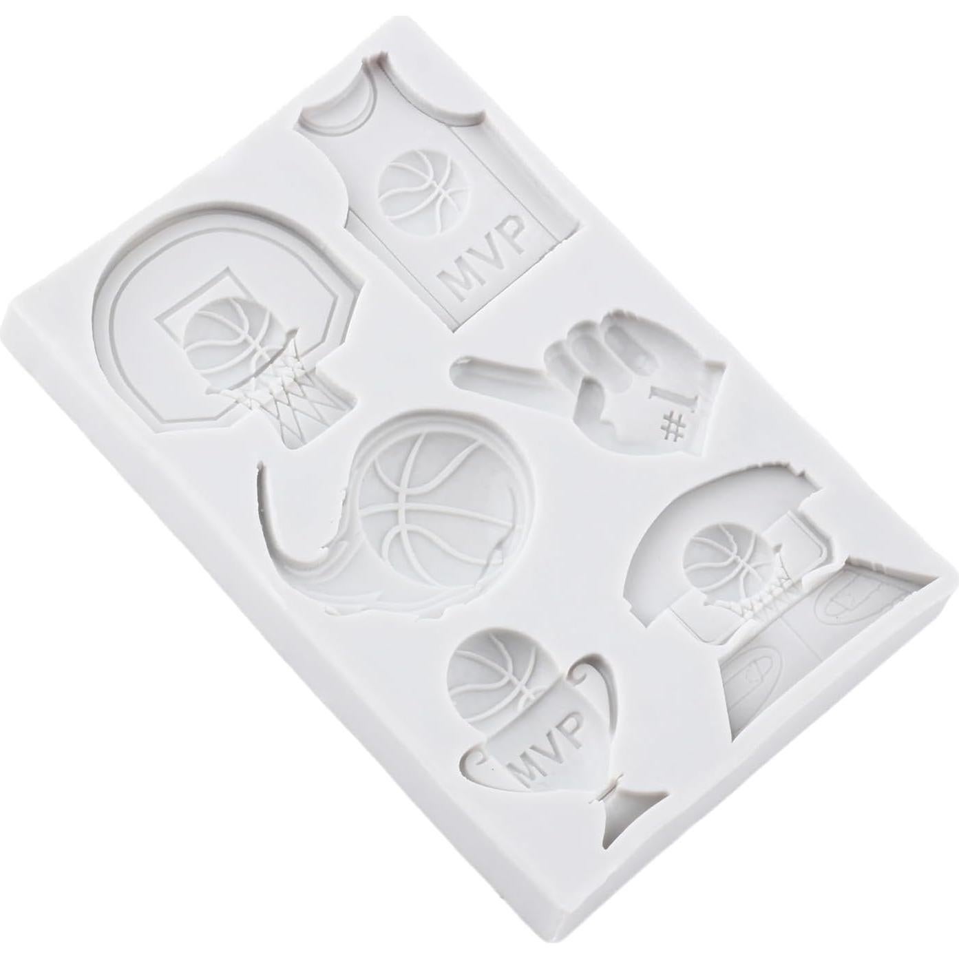 Molde de Silicona para Fondant Baloncesto QDMOLDS 8x8 cm