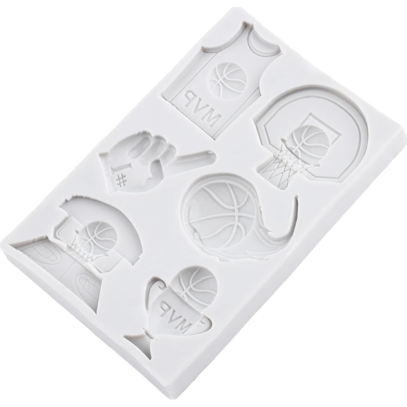 Molde de Silicona para Fondant Baloncesto QDMOLDS 8x8 cm