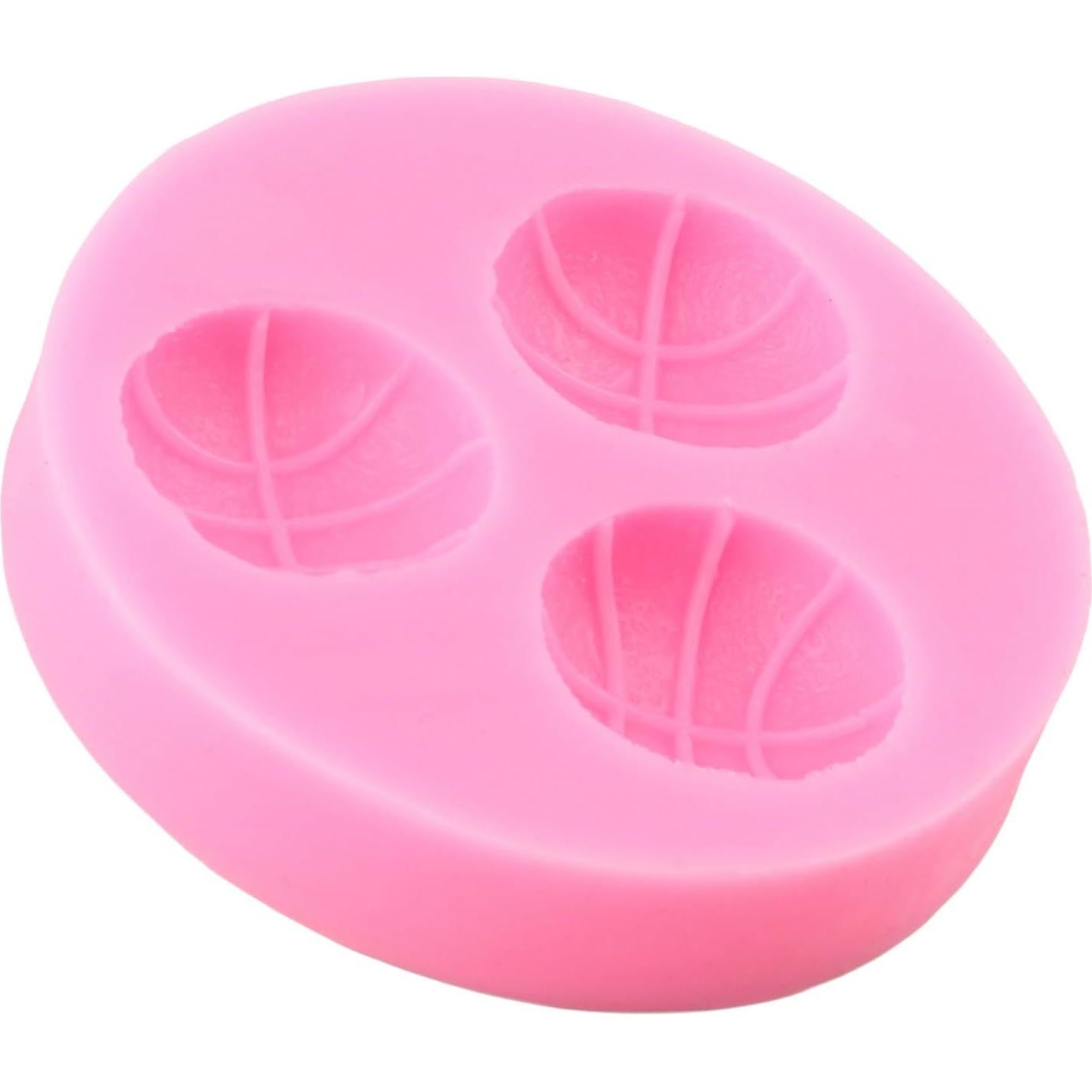 Molde de Silicona para Pasteles Baloncesto YIHUOMOLDS 8x7 cm