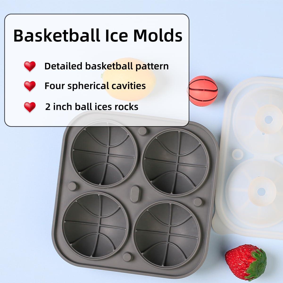 Molde de Hielo Balón de Baloncesto Amyandone 4 Cavidades
