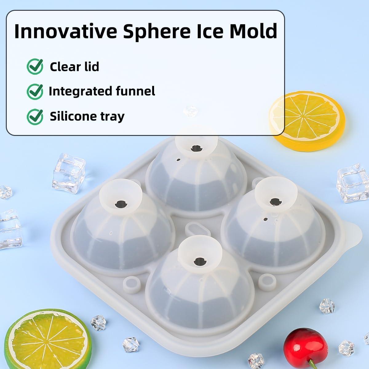 Molde de Hielo Balón de Baloncesto Amyandone 4 Cavidades