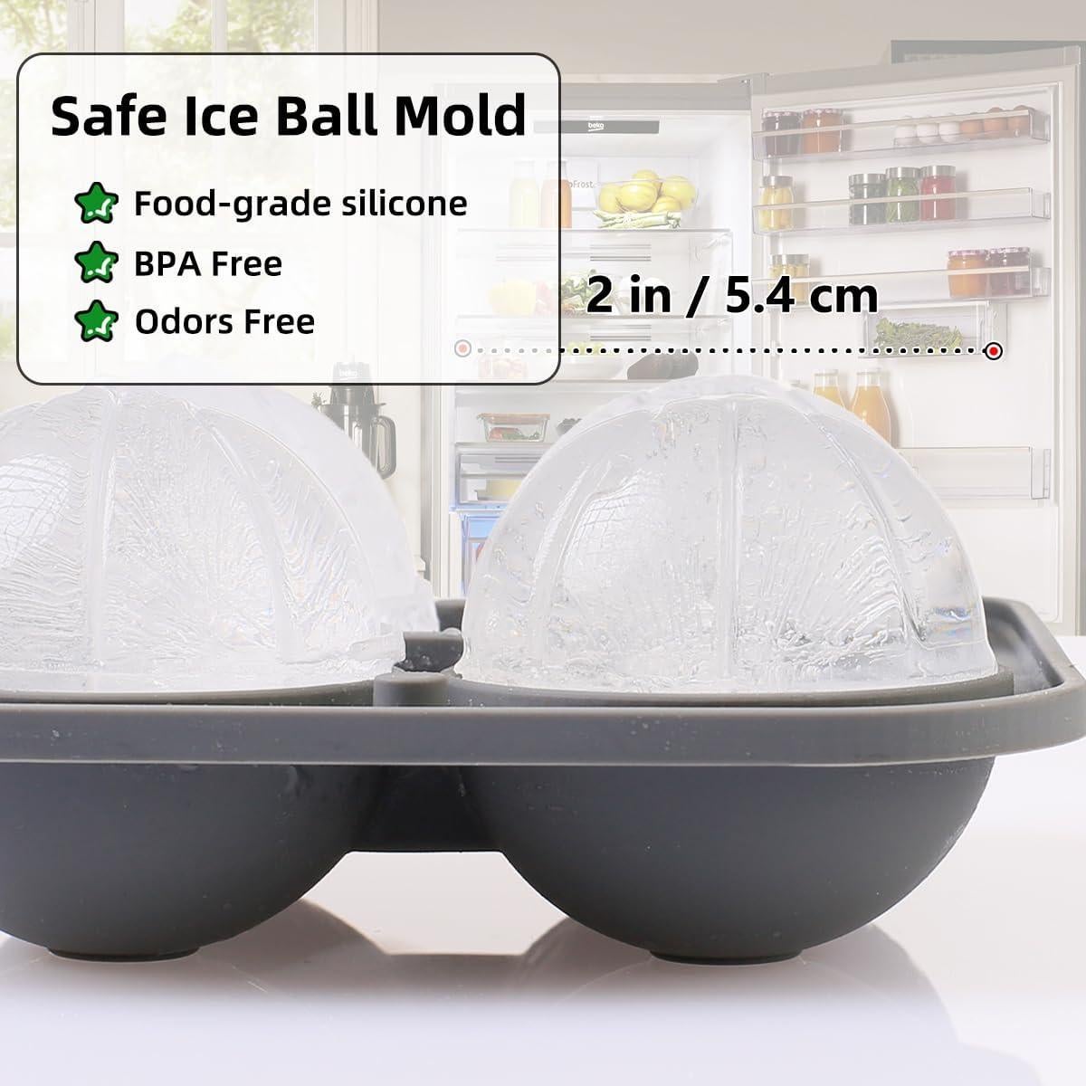 Molde de Hielo Balón de Baloncesto Amyandone 4 Cavidades