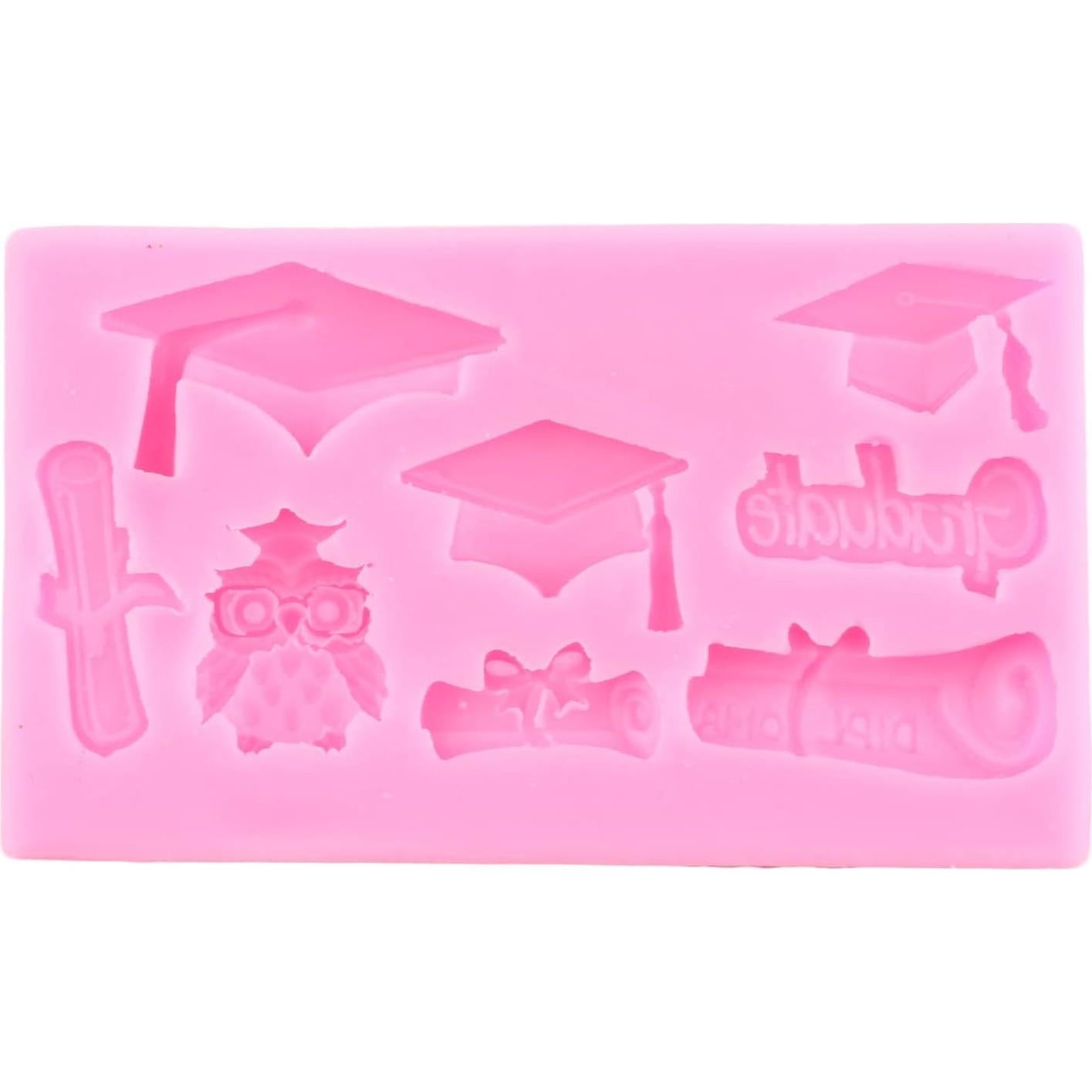 Molde de Silicona de Graduación ZiXiang - 3 Piezas para Pasteles