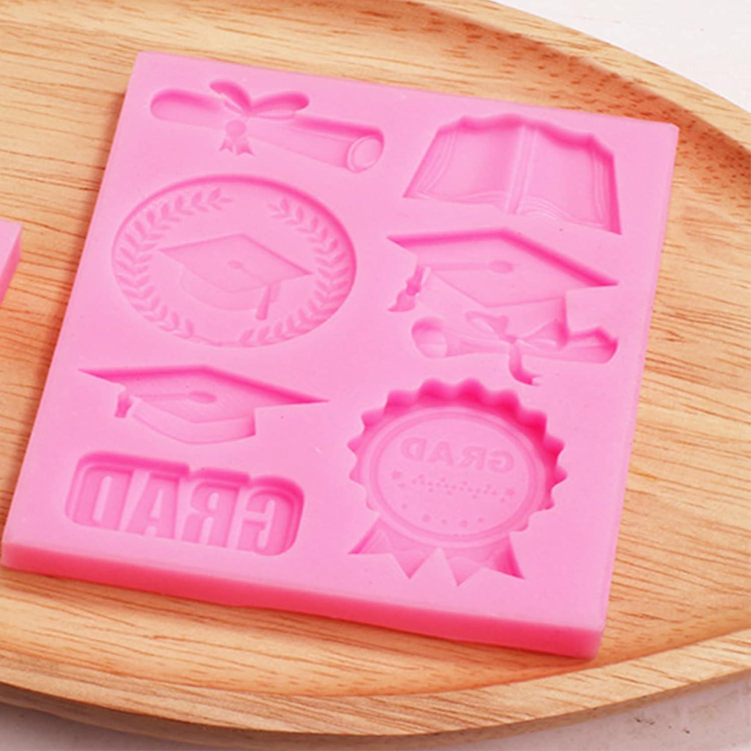 Molde de Silicona para Chocolate de Graduación Ayracat 8.9x6.6 cm