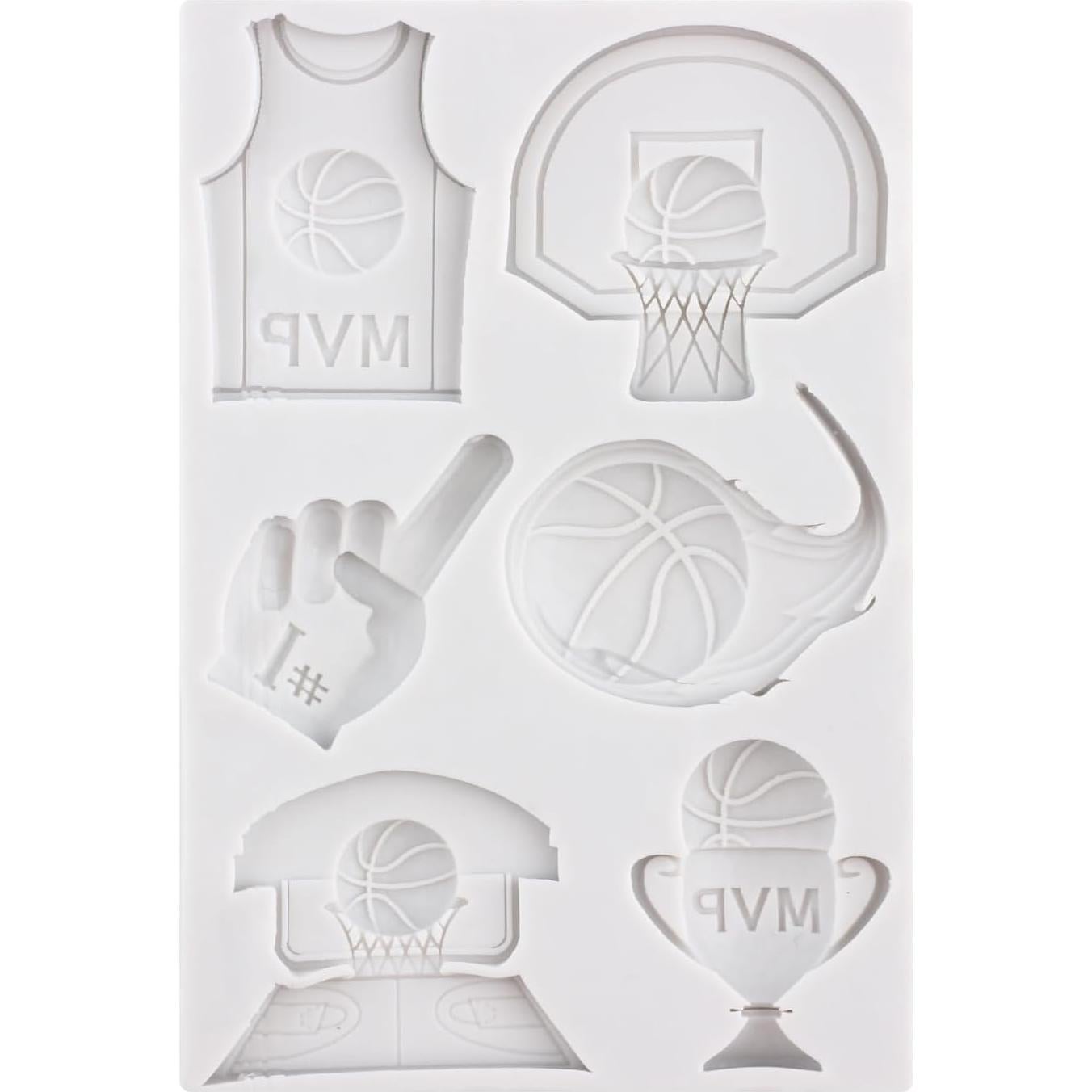 Molde de Silicona para Fondant Baloncesto MINFEIDMS 8x7 cm