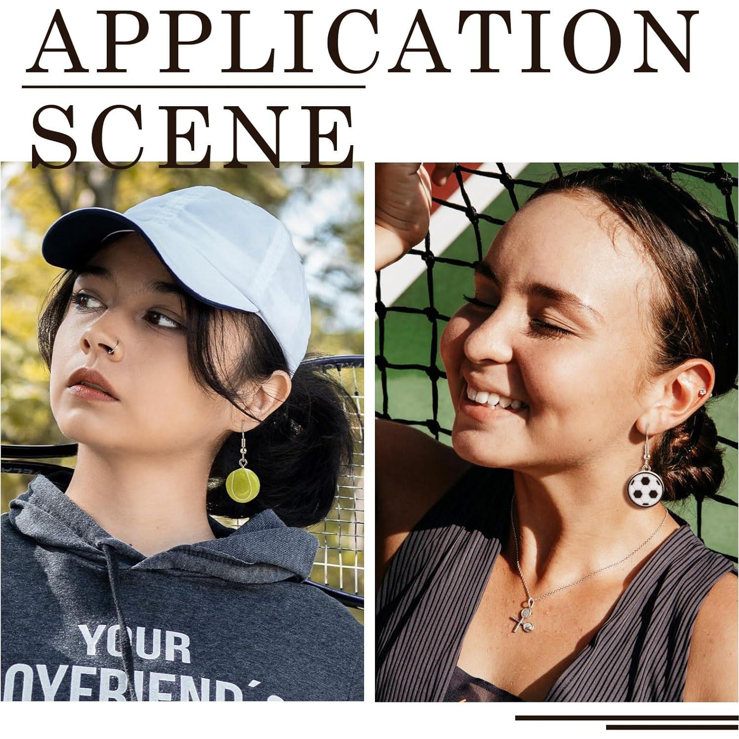 Moldes de Silicona para Pendientes Deportivos Magibeads 6Pcs 16mm