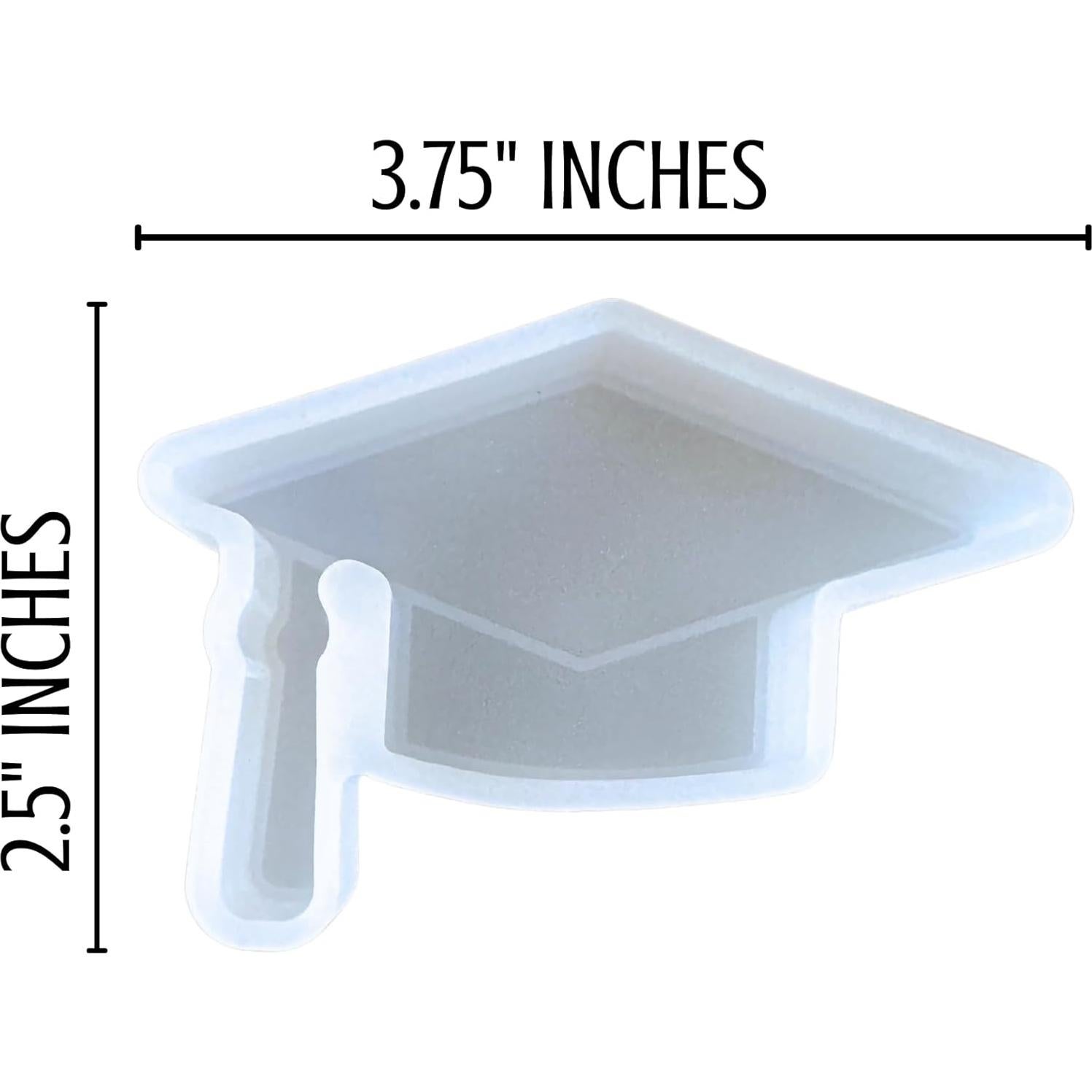 Molde de Silicona Gorro de Graduación Lashicorn 6.35x9.53cm