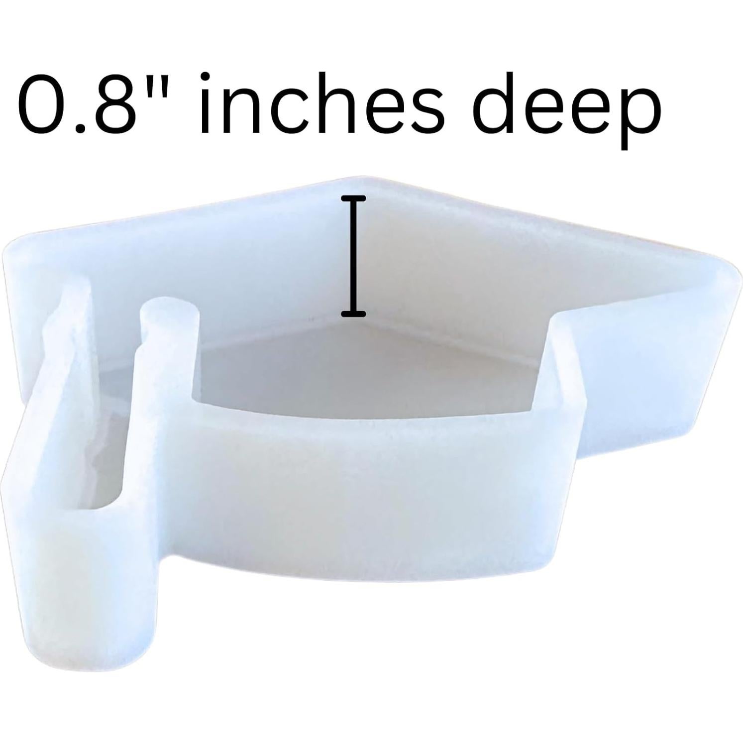 Molde de Silicona Gorro de Graduación Lashicorn 6.35x9.53cm