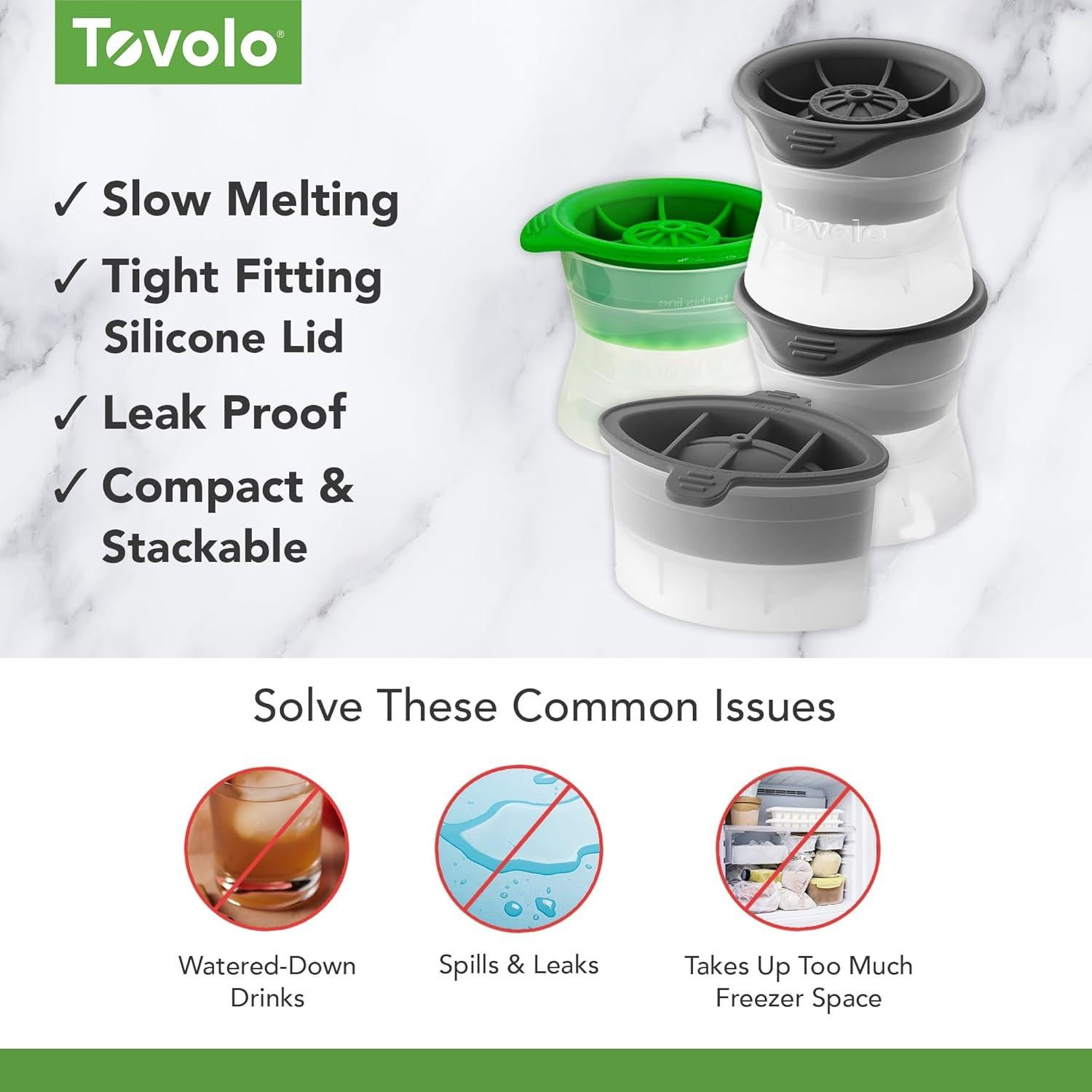 Juego de Moldes de Hielo Tovolo 4 Piezas - Pelotas Deportivas