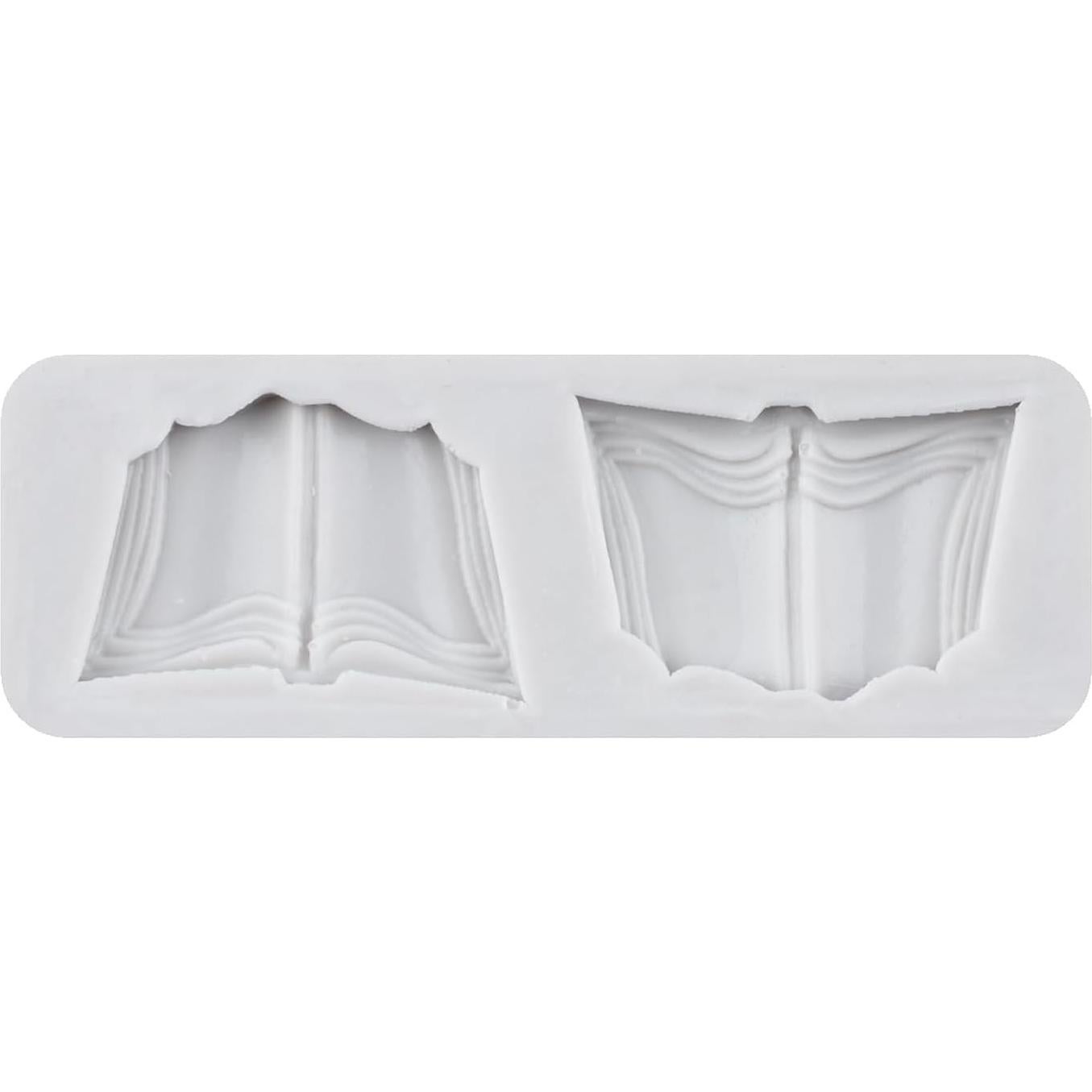 Book Fondant Molds Graduation Silicone Mold for Chocolate Candy Cake Decoration Cupcake Toppers Polymer Clay Gum Paste