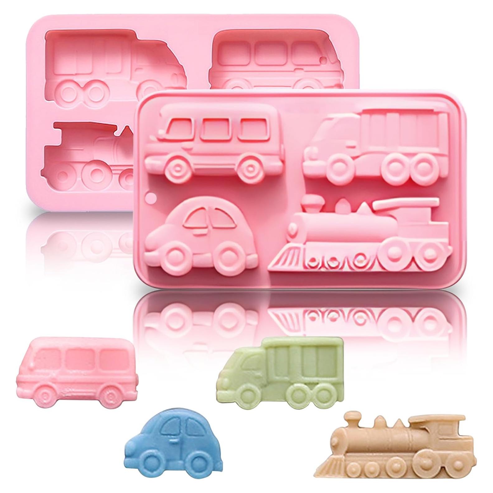 Molde de Silicona Heyiminy en Forma de Coche 3D 17.2x10.3cm