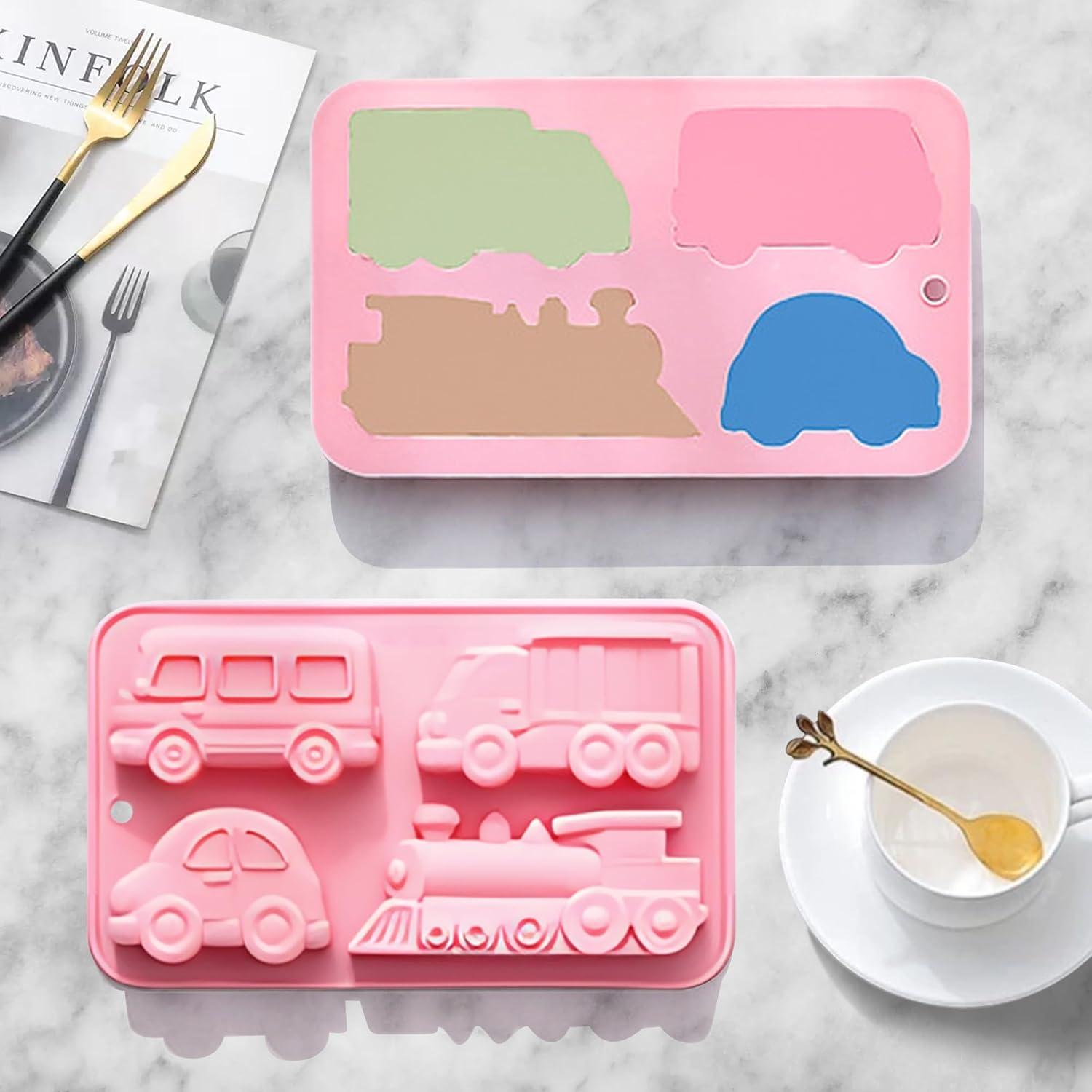 Molde de Silicona Heyiminy en Forma de Coche 3D 17.2x10.3cm