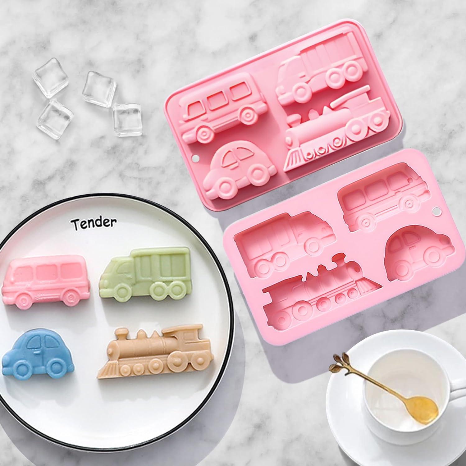 Molde de Silicona Heyiminy en Forma de Coche 3D 17.2x10.3cm