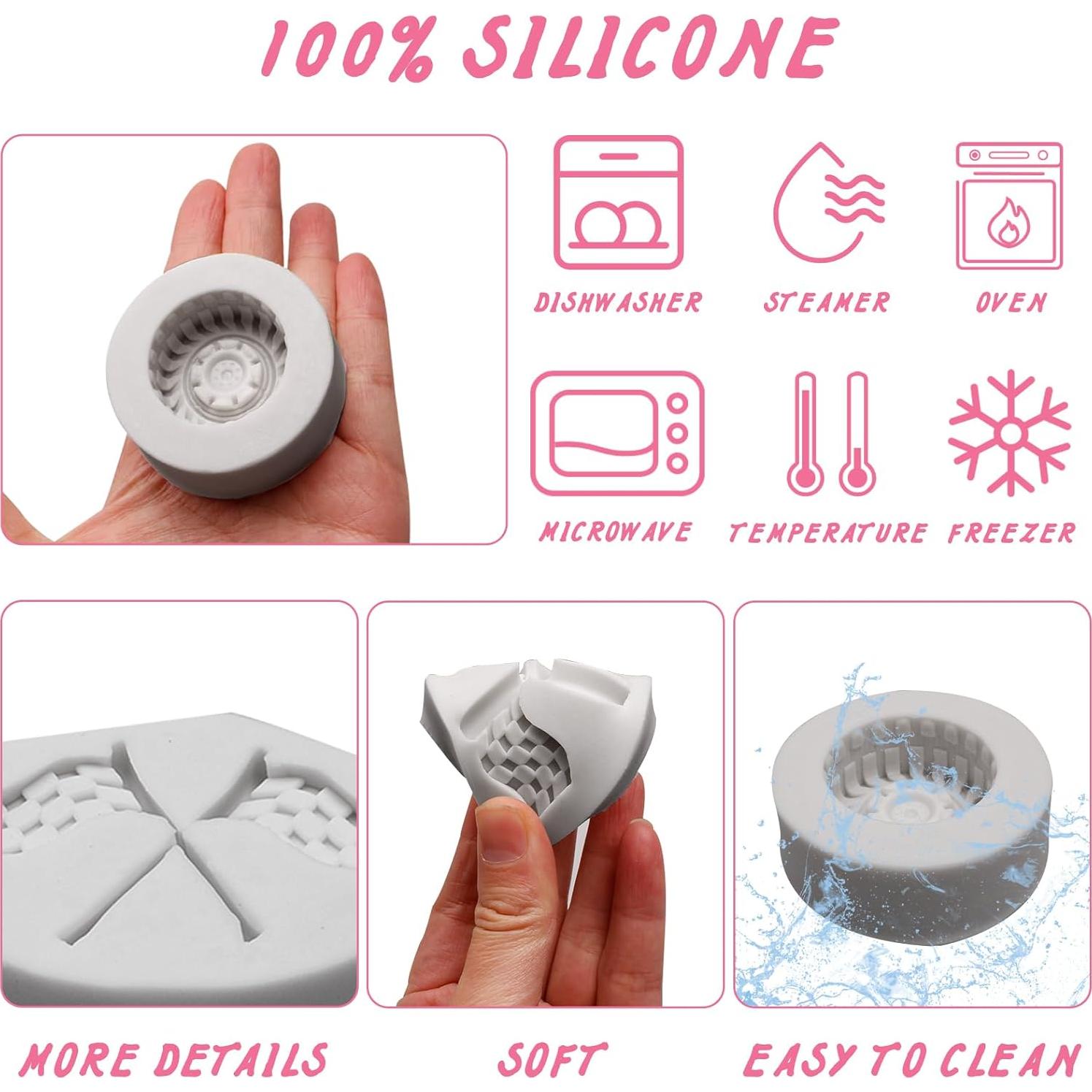 Set de Moldes de Silicona para Pasteles Caregene - 5 Piezas