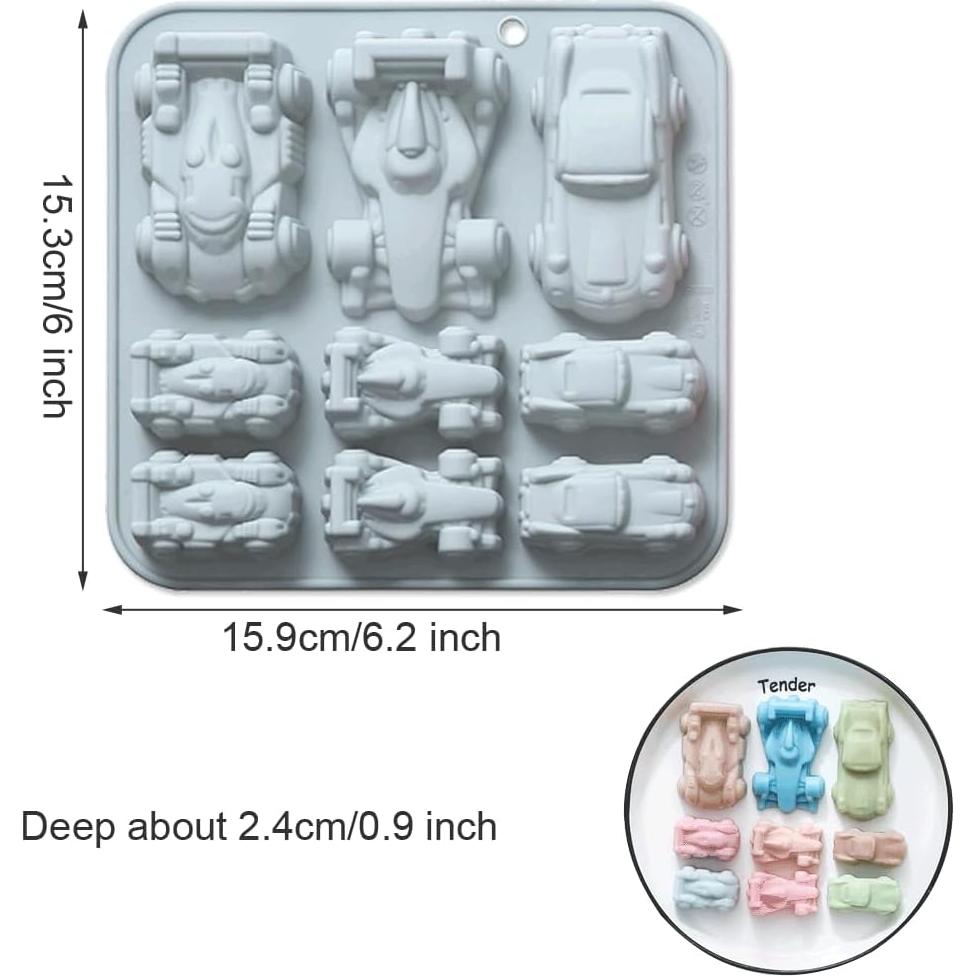 Moldes de Silicona JOMIHONEY para Chocolates y Jabones 2 Pcs