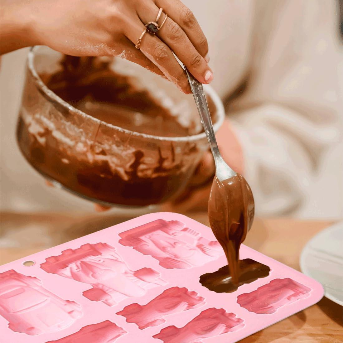 Moldes de Silicona JOMIHONEY para Chocolates y Jabones 2 Pcs