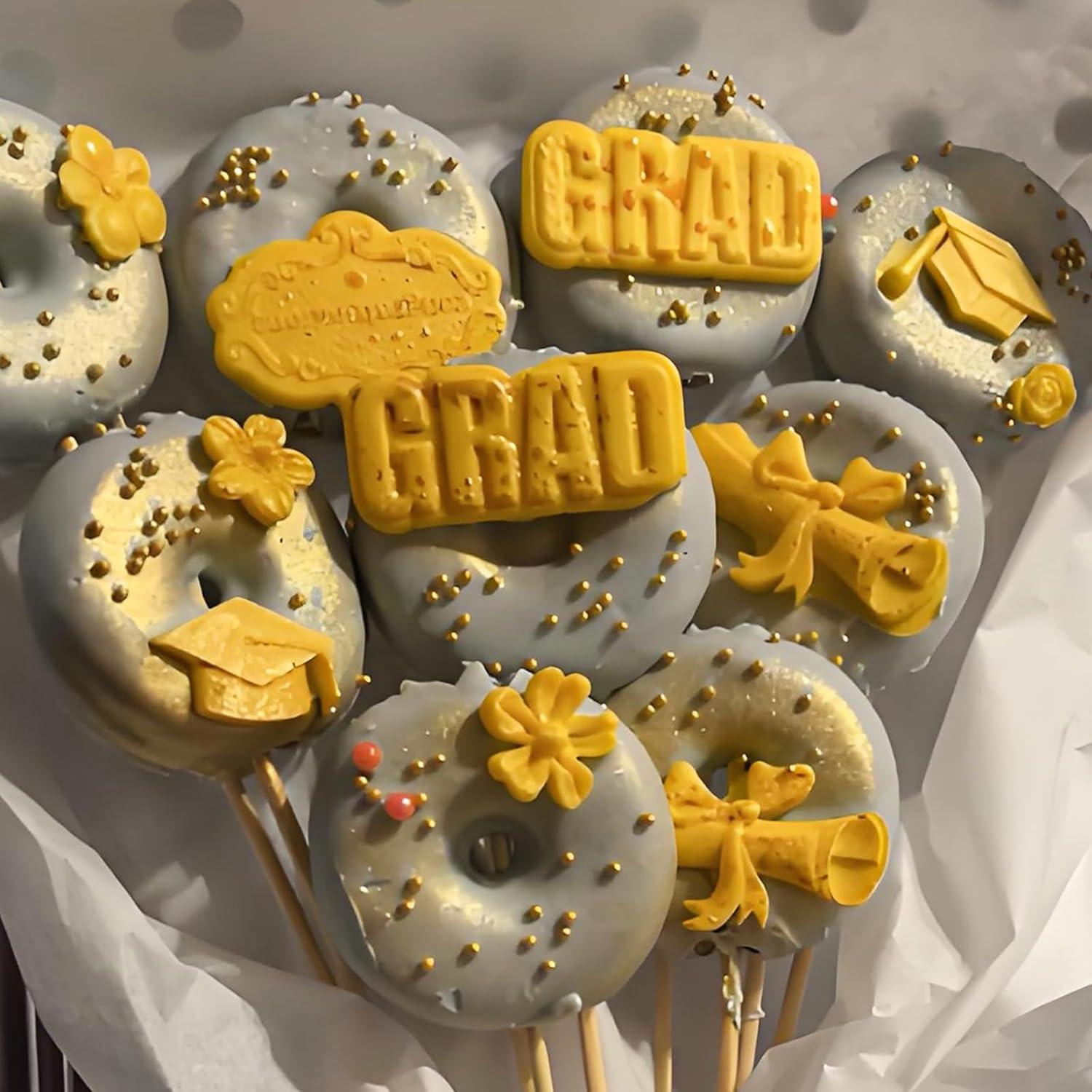 Moldes de Silicona para Graduación ACVCATTO - 2 Piezas